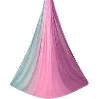 Happiq Aerial yoga hangmat set - Yoga swing anti-zwaartekracht training en flexibiliteit - Paars/Roze