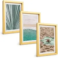 Wallfluent 3-Delige Schilderij Set - Bloemen En Boeketten Rozen Met Een Zelfgeschreven Tekst. - 40 x 60 cm - Wanddecoratie - Muurdecoratie - Moderne Interieurdecoratie - Woonkamer Decoratie