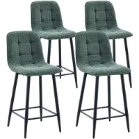 DS4U - Hugo barkruk 65 cm - Set van 4 - Groen - Stof