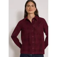 Cecil Dames Blouse met lange mouwen en ruitpatroon - Rood - M