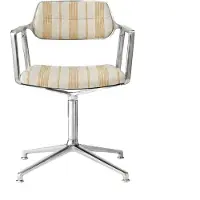 Vipp 453 Mesura Edition Draaistoel Geel - Bureaustoelen Leer Striped - 453101G01