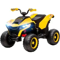 AIYAPLAY Elektrische kinderauto Kunststof, Metaal 109L x 69B x 75H cm Geel