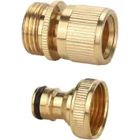 OEM Tuinsnelle koppeling - Aansluitstuk - Snelle koppeling voor tuinslangen - 3/4" mannelijke aansluiting - Ideaal voor het begin van tuinslangen, voor een snelle en gemakkelijke aansluiting