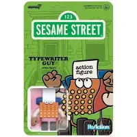 Super 7 Sesamstraat ReAction actiefiguur, serie 06, type: "Typemachine-man", 10 cm