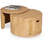 De Bommel Meubelen Salontafel set van 2 Buddy - rond - Mangohout Loom