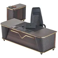 AEA Bureau, kantoortafel, kantoorstoel, dressoir, set, zwart, werkkamer, kantoor
