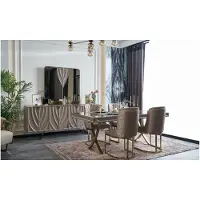AEA Essgruppe Essecke Esszimmer Esstisch Holz Braun Set 9tlg Sideboard