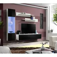 AEA Wohnzimmermöbel Set Wohnwand TV Ständer Design Hänge Vitrine Einrichtung Möbel