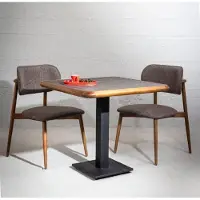 AEA Landhausstil 5tlg. Esszimmer Set: Holztisch mit gemütlichen Stühlen