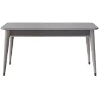 AEA Grauer Esstisch Designer Esszimmer Möbel Ausziehbarer Holz Tisch