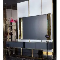 AEA rtv Lowboard, TV-standaard, salontafel, woonkamer, modern, hout, zwart, design
