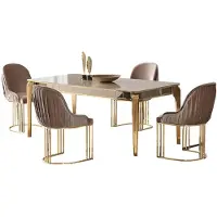 AEA Luxus Esszimmer Tisch Essgarnitur Garnitur Essgruppe 6 Lehnstühle Set 7tlg