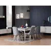 AEA Esstisch Essgruppe Sitzgruppe Stühle Esszimmermöbel Komplette Essgruppe Tisch