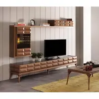 AEA Sideboard Wandschrank TV Wohnwand Lowboard Wandregal mit LED Hochglanz