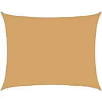 vidaXL Zonnezeil 160 g/m² rechthoekig 6x8 m HDPE zandkleurig