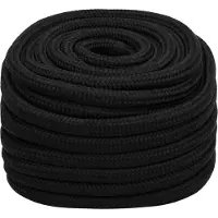 vidaXL Multifunctioneel touw 20 mm 25 m Zwart Polyester