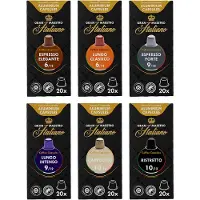 Grand Maestro Italiano Proefpakket Italiaanse favorieten - 120 koffiecups | Koffiepakket met Nespresso compatible
