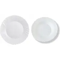 Bormioli Rocco Ebro: 25cm bord & 24cm diepe borden, gehard glas