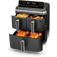 DS Produkte GOURMETmaxx FryUp3 Verticale heteluchtfriteuse met 3 compartimenten | Heteluchtfriteuse