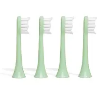 Boombrush BOOM Kiddy Opzetborstels - 4 stuks - Geschikt voor Kinderen - Zachte Borstelharen - Duurzaam & Recyclebaar - Groen