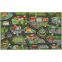 AIYAPLAY Kinder Speelmat-Polyester-160L x 100B x 0,5H cm-Grijs