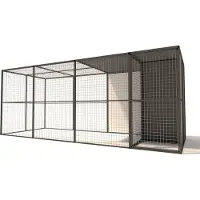 Glorenza - Kattenren - Aluminium - Antraciet - 449x176x178 cm