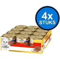 Gourmet 4x Gold - Mousse Rund Multipack - Kattenvoer - 24x85g