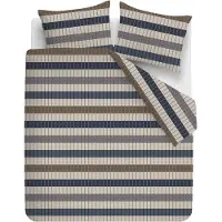 Beddinghouse Dekbedovertrek Bo Blauw 260x200/220 cm