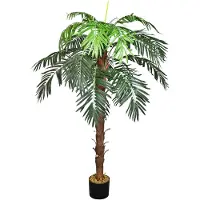 Decovego Kunstmatige Valse Royal Palm Kokospalm Plant Deco Binnenin 140cm