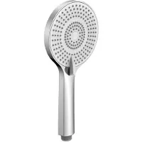 Hak Massagehanddouche, 3 standen, siliconen sproeiers, Ø12cm, ABS/chroom