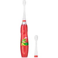 Brush-Baby BRB192, Kinder, Trillings-tandenborstel, Rood, Transparant, 2 minuten, Ovaal, 3 jaar