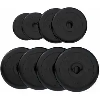 Gorilla Sports Voordeelbundel Halterschijven Rubber 27,5 kg