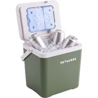 TRVLMORE Koelbox 7L - Frigobox - Inclusief Koelelement - Koelbox Klein - Groen