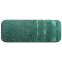 Eurofirany Pola Handdoek 50x90 cm Flesgroen met Kleurrijke Borduursel