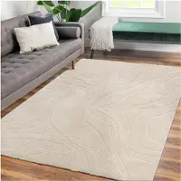 TT Home Woonkamertapijt eetkamer kortpolig Japandi Scandinavisch Boho Abstract Uni 3D 120 x 160 cm Rechthoek 120 x 160 cm Rechthoek beige