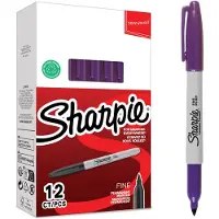 Sharpie permanente markers | Fijne punt | paarse inkt | 12 stuks