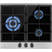 Klarstein Alchemist 3 gaskookplaat 3-pits aluminium brander glaskeramiek