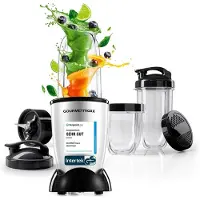 Gourmet Maxx GOURMETmaxx Mr. Magic Power Pro mixer, 400 watt | Smoothie maker met afneembaar deksel voor onderweg