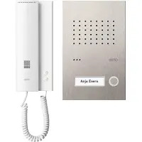Ritto RGE1818125 Complete set voor Deurintercom Kabelgebonden Eengezinswoning Wit, RVS