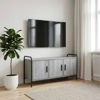 vidaXL Tv-meubel 79,5 x 33 x 50 cm Grijs Sonoma Bewerkt hout