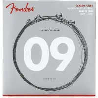 Fender CLASSIC CORE ELECTRIC GUITAR STRINGS 3255L NICKEL PLATED STEEL BULLET ENDS (.009-.042)