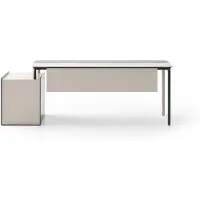 AEA Modern wit hoekbureau, werktafel, luxe meubels