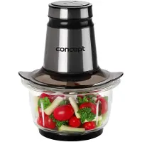 Concept RM3270, staande mixer, 1,2 liter, ijsbrekerfunctie, 500W, zwart, roestvrij staal