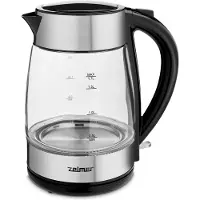 Zelmer ZCK8011 waterkoker, 1,7 liter, 2200W, zwart, roestvrij staal