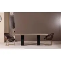 AEA Esszimmer Set Luxus 4x Stühle+Esstisch Essgruppe Garnitur Lehnstühle Modern