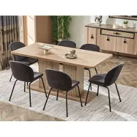 AEA Esszimmer 6x Stühle Esstisch Komplett 7tlg Modern Luxus Design Möbel