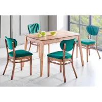 AEA Luxus Esszimmer Set Esstisch 4x Stühle Tisch Esstische Essgruppe 5tlg