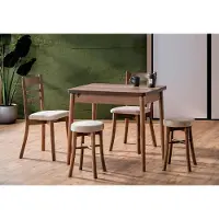 AEA Esszimmer Set Hochwertig Garnitur Tisch 2x Stühle Design Modern 2x Hocker Möbel