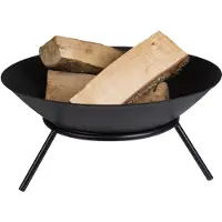 Perel Vuurschaal - Rond - 3 poten - Gietijzer zwart Ø 56 cm