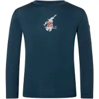 Super.natural - Kid's Bunny L/S - Merinolongsleeve 116, blauw